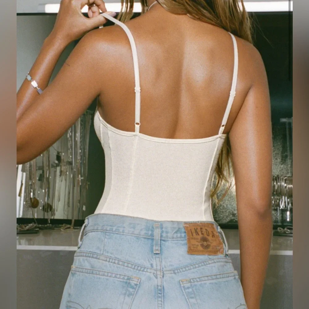 JOAH BROWN CORSET TANK - Picture 2 of 8